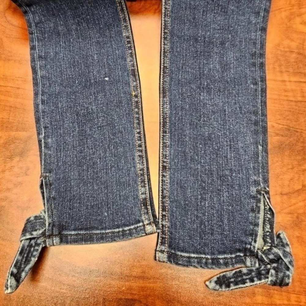 Rag & Bone JEAN Skinny Jeans Womens 24 Blue Paz Knot Indie Sleaze Ankle Tie - Picture 6 of 8